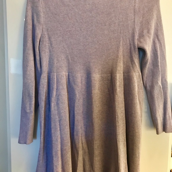 Anthropologie Peplum Lavender 3/4 Sweater - Picture 2 of 2